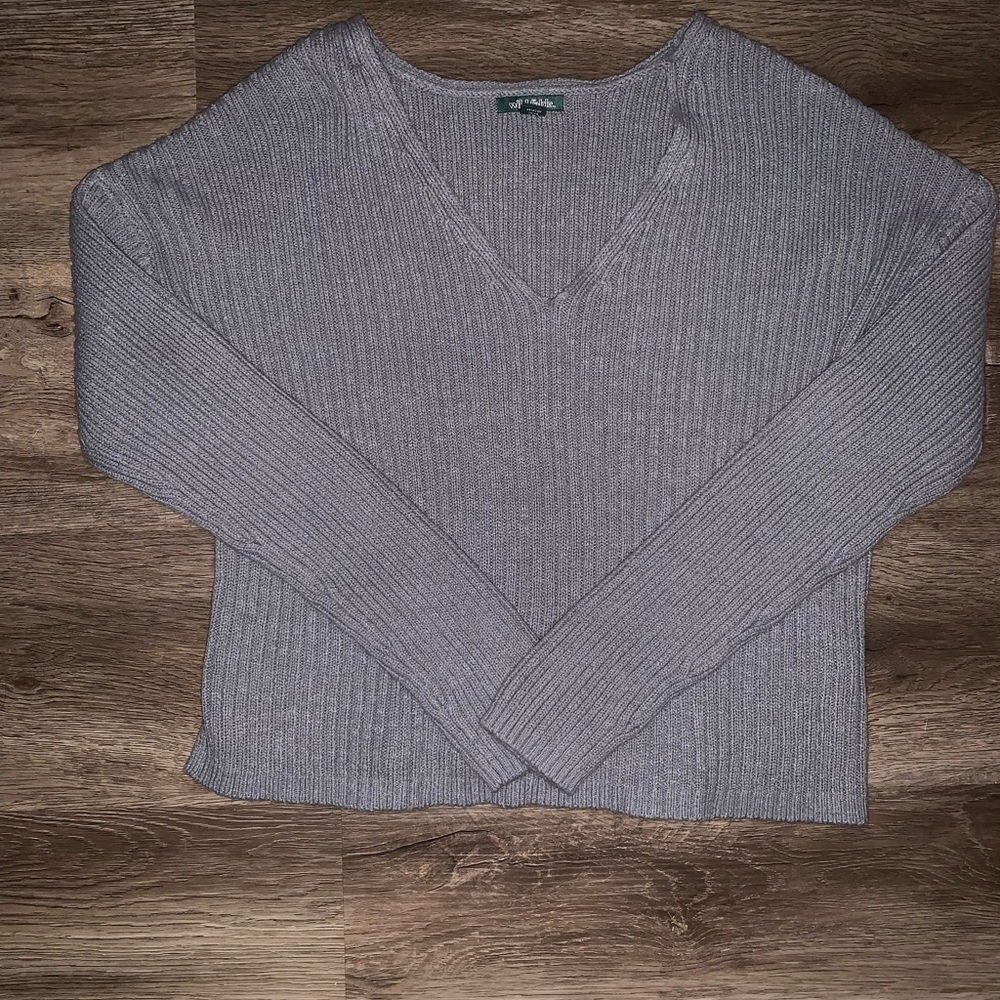 Wild Fable Gray V-Neck Sweater